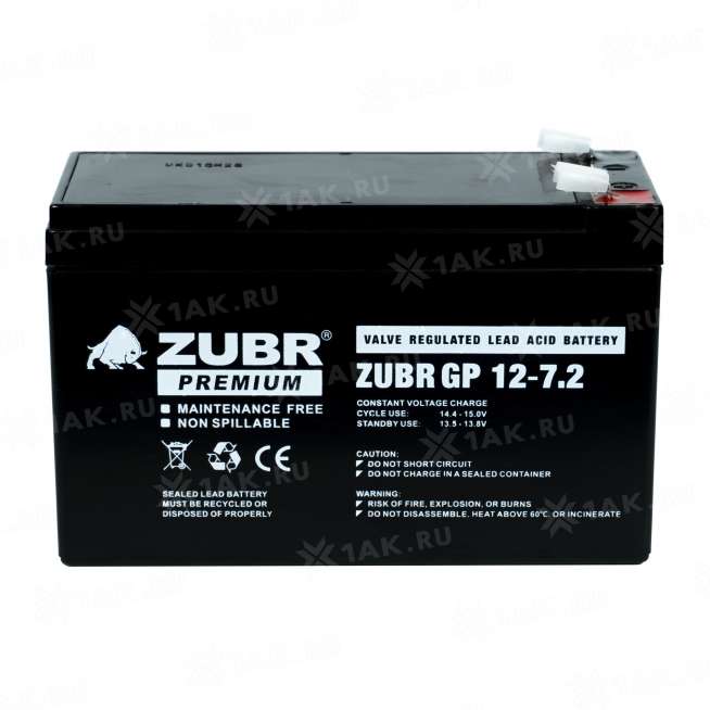 Аккумулятор ZUBR GP12-7.2 (7.2 Ач,12 V) AGM 8