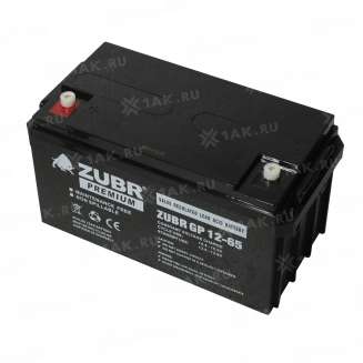 Аккумулятор ZUBR (65 Ач,12 V) AGM 350x166x175 мм 21 кг 9