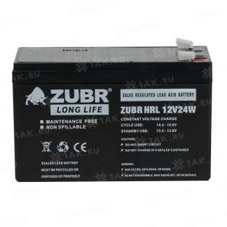 Аккумулятор ZUBR (6 Ач,12 V) AGM 151x65x94/100 мм 2.2 кг 7