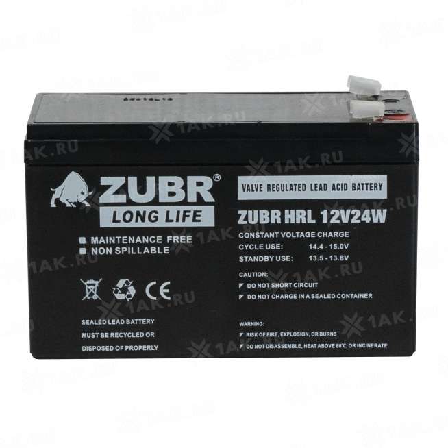 Аккумулятор ZUBR (6Ач,12 V) AGM 151x65x94/100 мм 2.2 кг 1