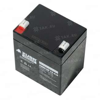 Аккумулятор ZUBR (4.5 Ач,12 V) AGM 90x70x101/107 мм 1.56 кг 7