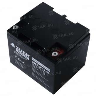 Аккумулятор ZUBR (40 Ач,12 V) AGM 197x165x172 мм 13.2 кг 9