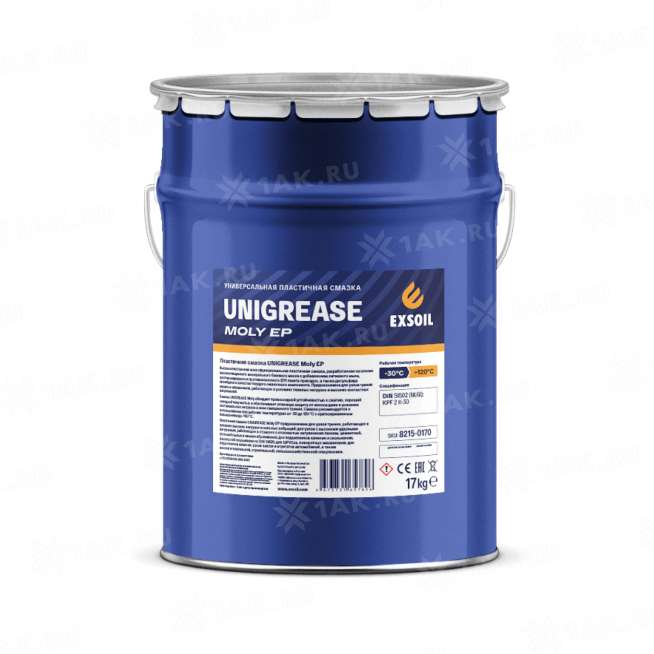 Смазка EXSOIL UNIGREASE Moly EP2, 17 кг. 0