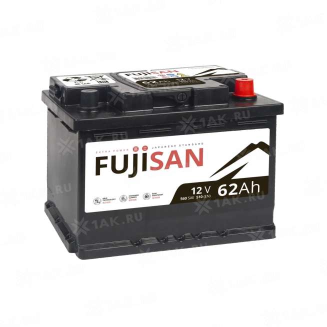 Аккумулятор FUJISAN (62Ач, 12 V) Обратная, R+ LB2 арт.FE620E 0