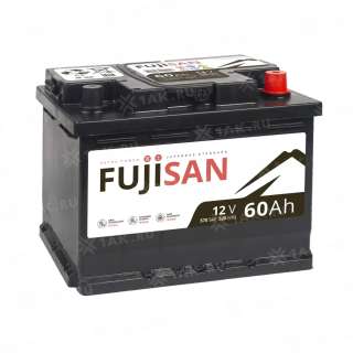 Аккумулятор FUJISAN (60Ач, 12 V) Обратная, R+ L2 арт.FE600E