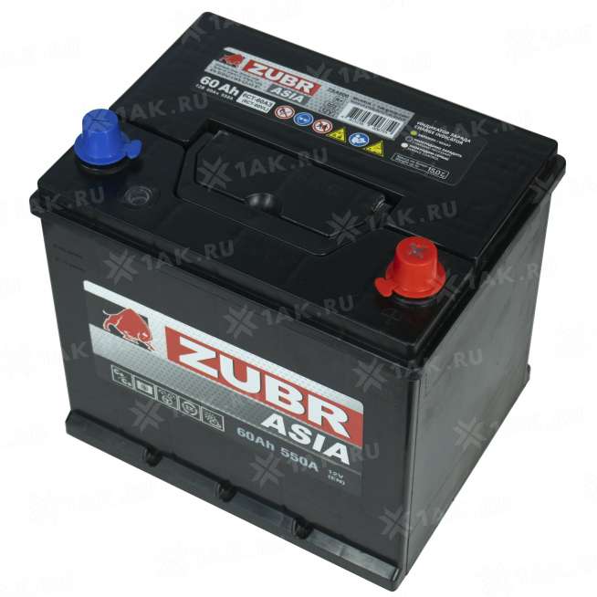Аккумулятор ZUBR Ultra Asia (60 Ач, 12 V) Обратная, R+ D23 арт.ZSA600 2
