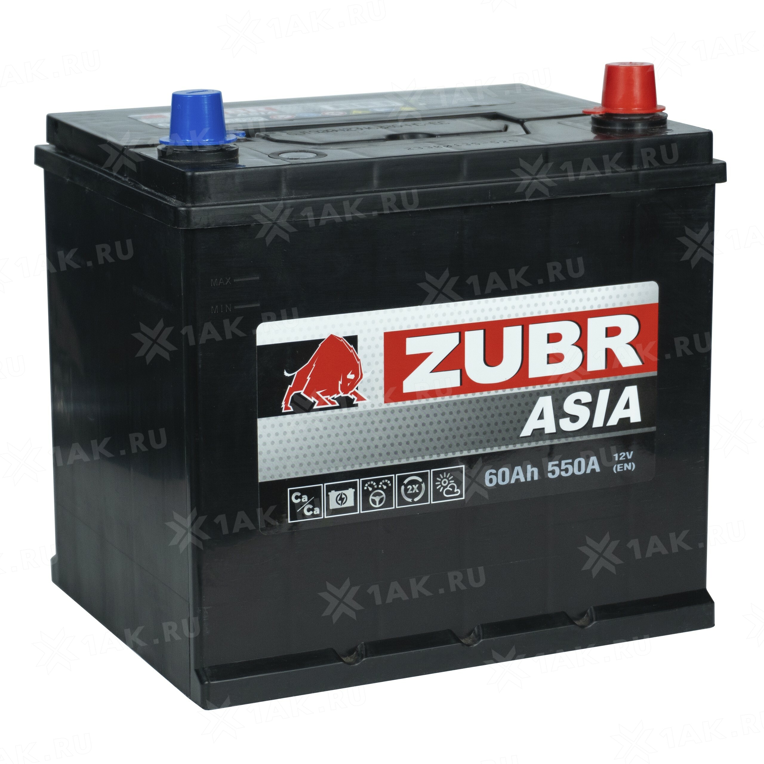 Купить аккумулятор ZUBR Ultra Asia (60 Ач) 580 A, 12 V Обратная
