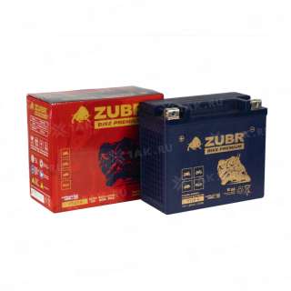 Аккумулятор ZUBR (20Ач, 12 V) Прямая, L+ YT20-4 арт.YT20-4 (ZubrPrem)