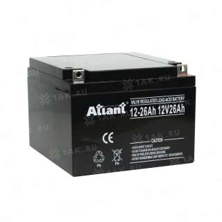 Аккумулятор ATLANT (26Ач,12 V) AGM мм 7.4 кг