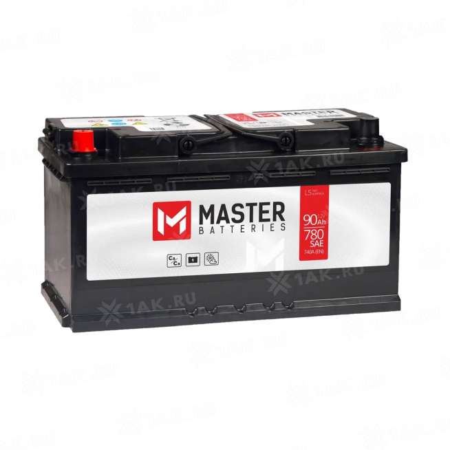 Аккумулятор MASTER BATTERIES (90Ач, 12 V) Прямая, L+ L5 арт.MB901 0