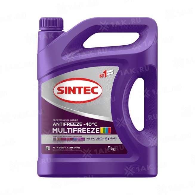 Охлаждающая жидкость антифриз Sintec MULTIFREEZE,  5,5 КГ АКЦИЯ 10%, Россия 0