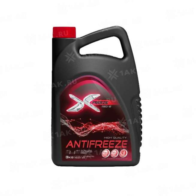 Охлаждающая жидкость Антифриз X-FREEZE Red 12 (красный), 3кг, Россия 0