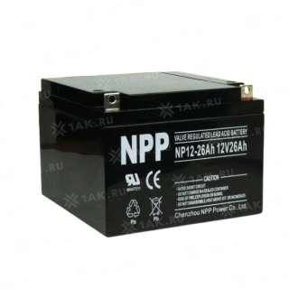 Аккумулятор NPP (26Ач,12 V) AGM мм 8.75 кг