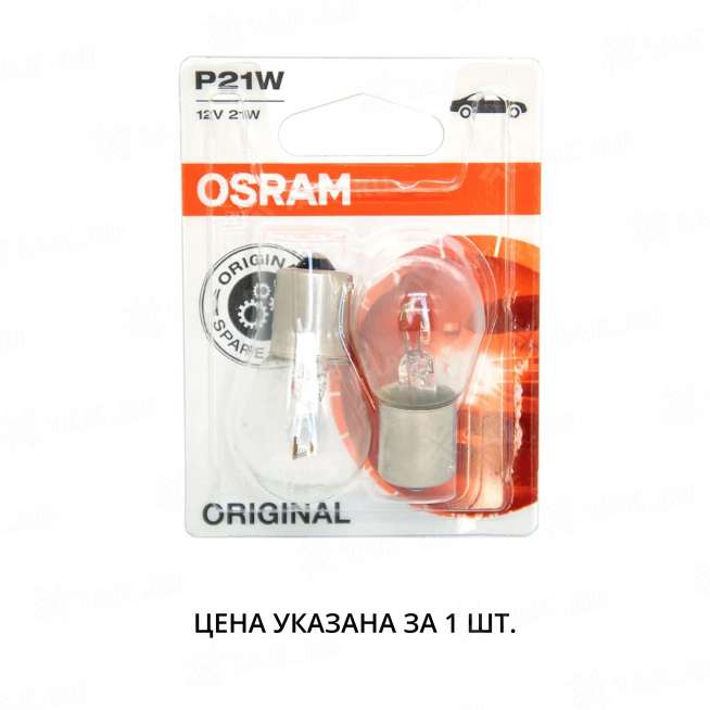 Лампа автомобильная накаливания Autoprofi P21W, 12V, 21W, (BA15s),1 шт 0