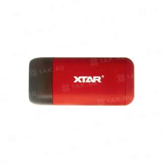 Зарядное устройство XTAR PB2S-red для аккумуляторных элементов с USB кабелем