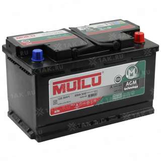 Аккумулятор MUTLU (80Ач, 12 V) Обратная, R+ L4 арт.AGM.L4.80.080.A