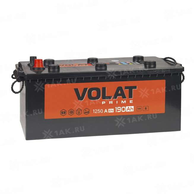 Аккумулятор VOLAT Prime Professional (190 Ач, 12 V) R+ Грузовая, Прямая D5 арт.VST1904 0