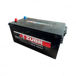 Аккумулятор ZUBR (225Ач, 12 V) L+ Грузовая, Обратная D6 арт.ZPTC2253