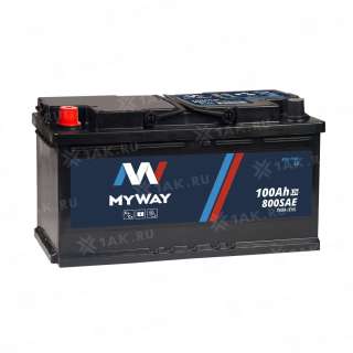 Аккумулятор MYWAY (100Ач, 12 V) Прямая, L+ L5 арт.MW1001SU