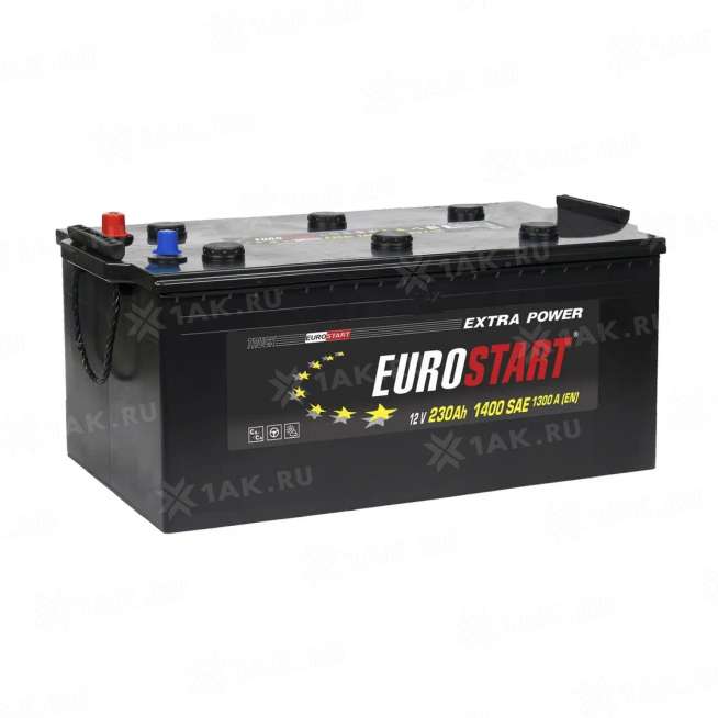 Аккумулятор EUROSTART (230Ач, 12 V) Прямая, L+ D6 арт.EUT2303T 0