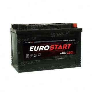 Аккумулятор EUROSTART Extra Power (120Ач, 12 V) Обратная, R+ D4 арт.EUT1200