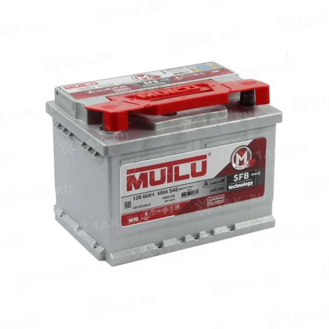 Аккумулятор MUTLU (60 Ач, 12 V) Обратная, R+ LB2 арт.LB2.60.054.A 0