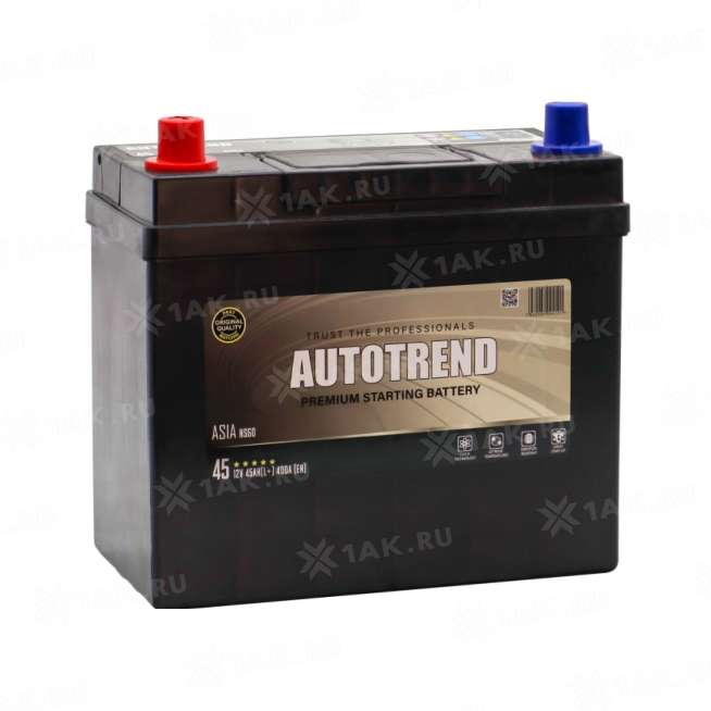 Аккумулятор AUTOTREND (45 Ач, 12 V) Прямая, L+ B24 арт.AU451JS 0