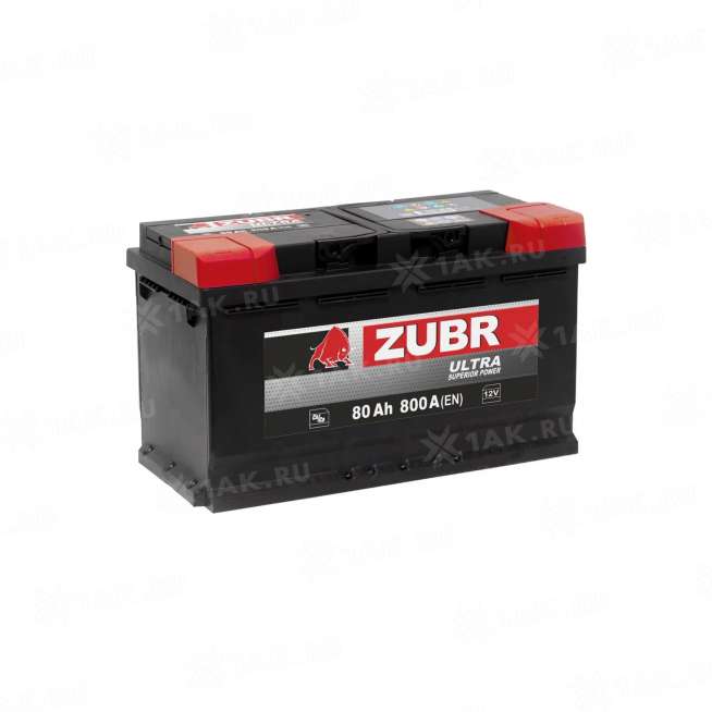 Аккумулятор ZUBR Ultra (80 Ач, 12 V) Обратная, R+ L4 арт.ZU800T 0