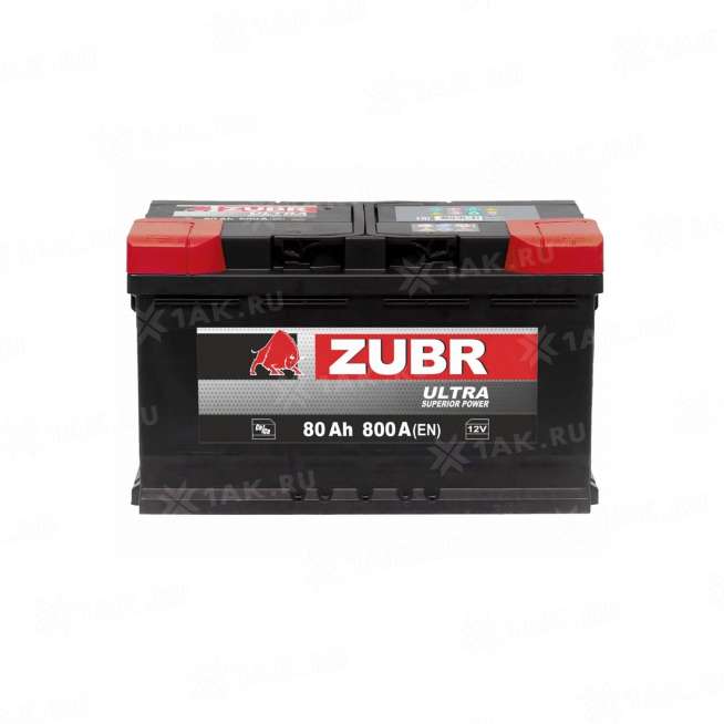 Аккумулятор ZUBR Ultra (80 Ач, 12 V) Обратная, R+ L4 арт.ZU800T 2