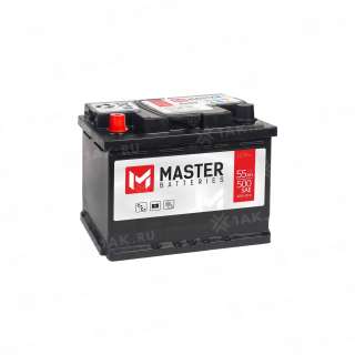 Аккумулятор MASTER BATTERIES (55Ач, 12 V) Прямая, L+ L2 арт.MB551