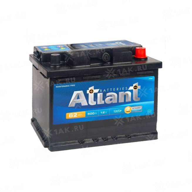 Аккумулятор ATLANT (62Ач, 12 V) Обратная, R+ LB2 арт.AT620 0