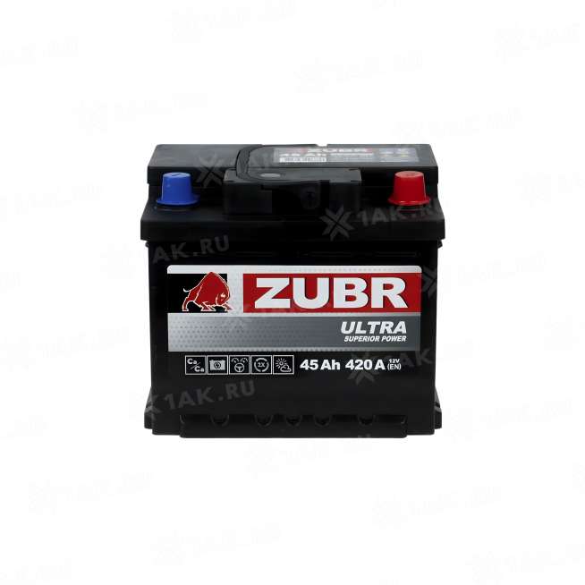 Аккумулятор ZUBR Ultra (45 Ач, 12 V) Обратная, R+ L1 арт.ZU450T 0