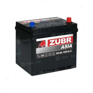 Аккумулятор ZUBR Ultra Asia (60Ач, 12 V) Обратная, R+ D23 арт.ZSA600T