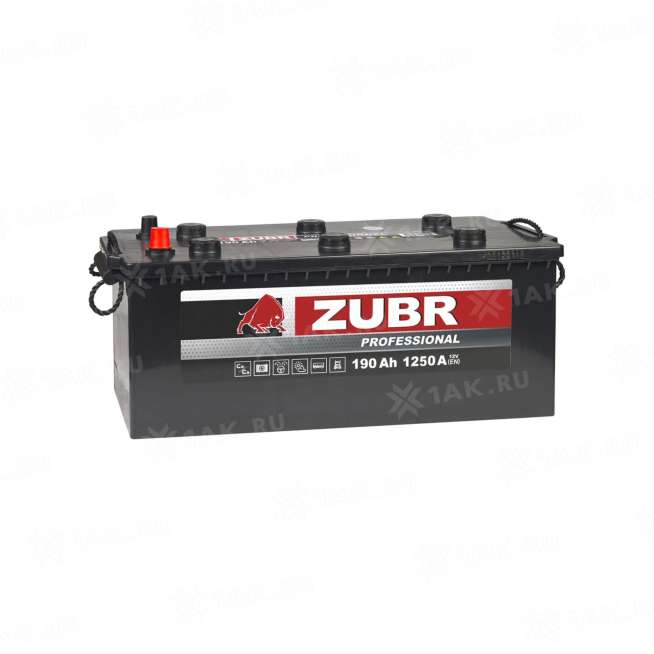 Аккумулятор ZUBR (190 Ач, 12 V) R+ Грузовая, Прямая D5 арт.ZPT1904 0