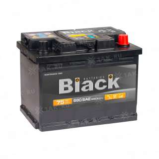 Аккумулятор BLACK (75Ач, 12 V) Обратная, R+ L3 арт.BL750SU