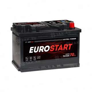 Аккумулятор EUROSTART (70Ач, 12 V) Обратная, R+ L3 арт.EU700