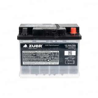 Аккумулятор ZUBR (60Ач, 12 V) Обратная, R+ L2 арт.ZU600BG