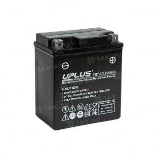 Аккумулятор UPLUS (6Ач, 12 V) Обратная, R+ YTX7L-BS арт.EB7-3