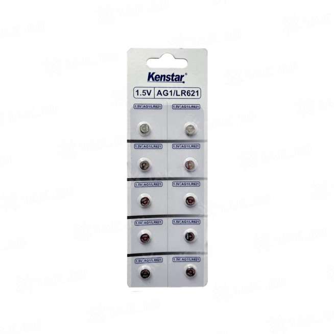 Алкалиновые батареи KenStar G1/LR621/LR60/364A/164, 1.5V  BL-10 (5 блистеров) 0