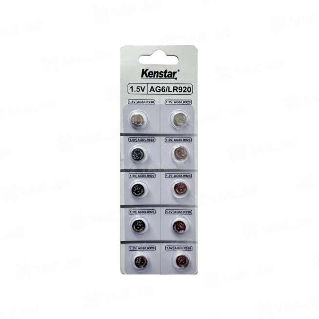 Алкалиновые батареи KenStar G6/LR920/LR69/371A/171, 1.5V  BL-10 (3 блистера) 0