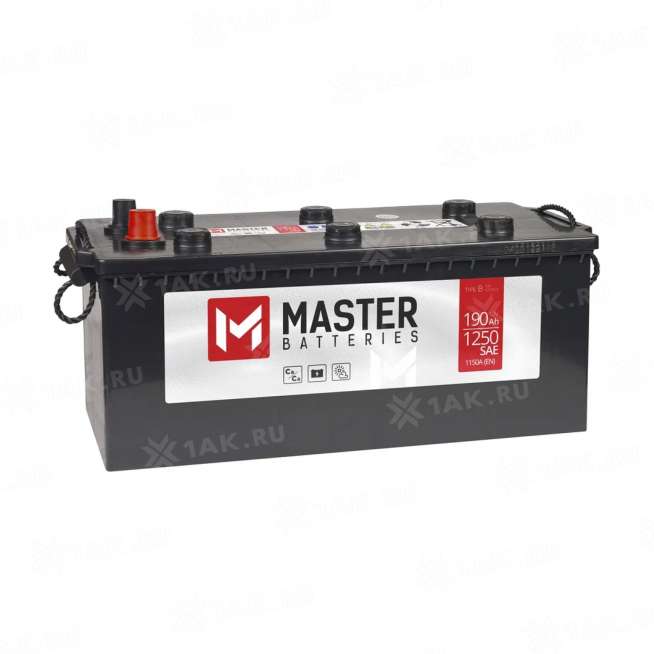 Аккумулятор MASTER BATTERIES (190 Ач, 12 V) R+ Грузовая, Прямая D5 арт.MBT1904 0