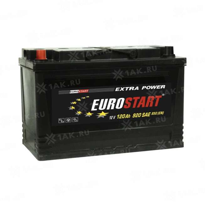 Аккумулятор EUROSTART Extra Power (120 Ач, 12 V) Прямая, L+ D4 арт.EUT1201 0