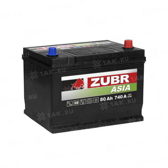 Аккумулятор ZUBR (80 Ач, 12 V) Обратная, R+ D26 арт.ZPA800 0