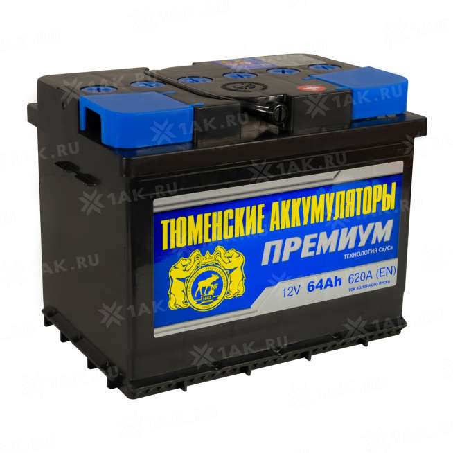 Аккумулятор ТЮМЕНЬ Премиум (64 Ач, 12 V) Обратная, R+ L2 арт. 0
