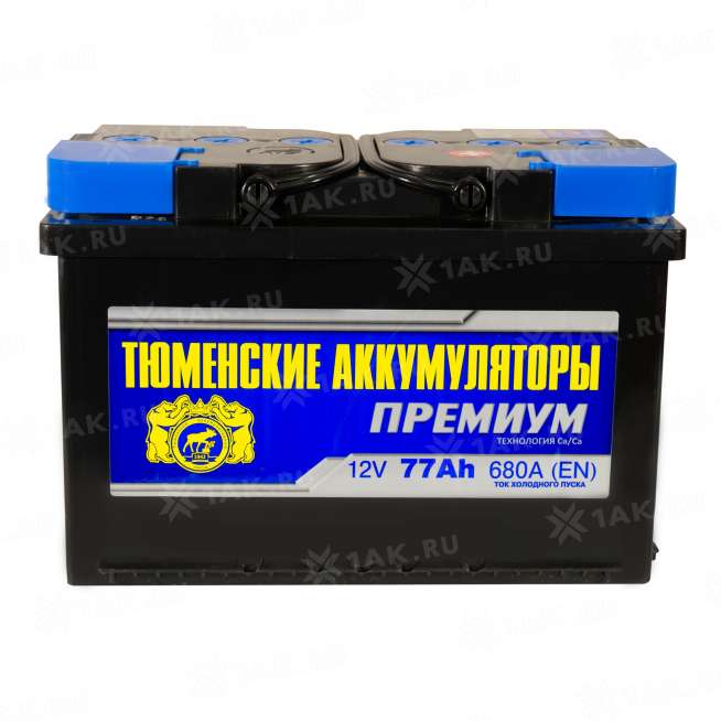 Аккумулятор ТЮМЕНЬ Премиум (77 Ач, 12 V) Обратная, R+ L3 арт.TNP77.0R 3