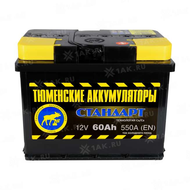 Аккумулятор ТЮМЕНЬ Стандарт (60 Ач, 12 V) Обратная, R+ L2 арт.TNS60.0R 0