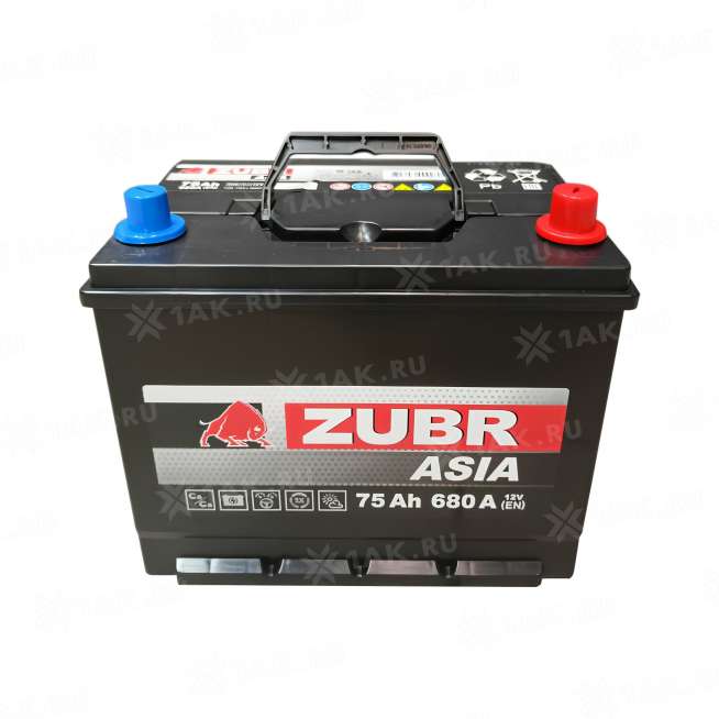 Аккумулятор ZUBR (75 Ач, 12 V) Обратная, R+ D26 арт.ZSA750 0