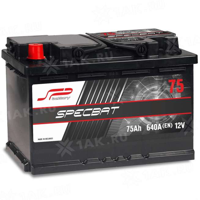 Аккумулятор SPECBAT (75 Ач, 12 V) Обратная, R+ арт.SPB750SU 0