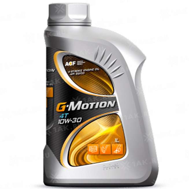 Масло моторное для четырехтактных двигателей G-Motion 4Т 10W-30, 1л, Россия 0