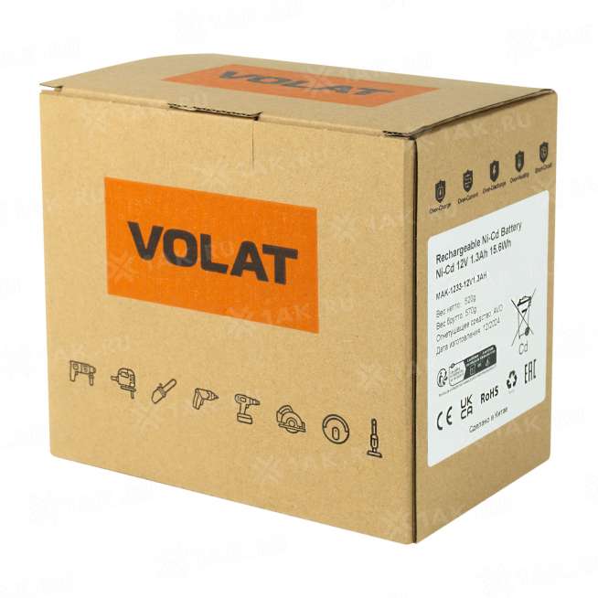 Аккумуляторы для электроинструмента MAKITA (1.3 Ач) 12 V Ni-Cd VT-MAK-1233-1.3 3